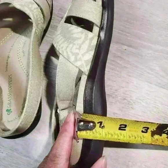 Grasshoppers Womens Open Toe Sling Back Sandals Semi Flatform Lightweight Comfy - Picture 14 of 16